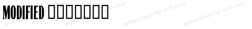 Modified 2字体转换